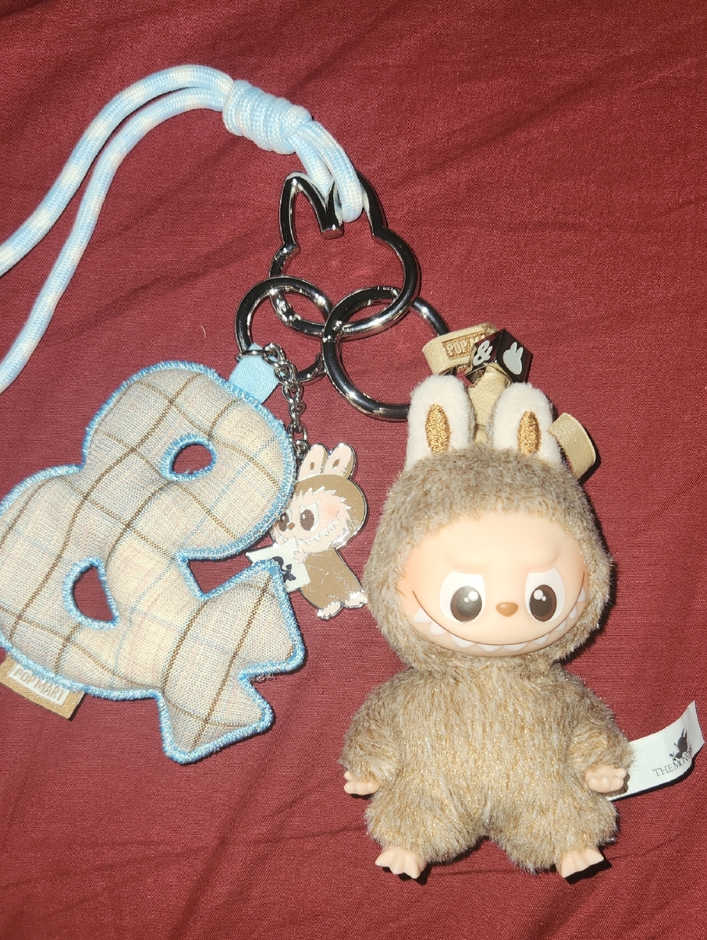 Authentic Labubu Keychain Charm — Brown. Pin For LOVE.